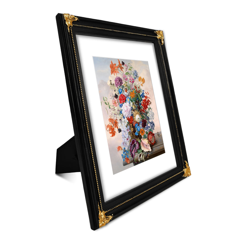 11x14 Picture Frame with Mat for 8 x 10 Image, Vintage Picture Frames for Wall and Tabletop
