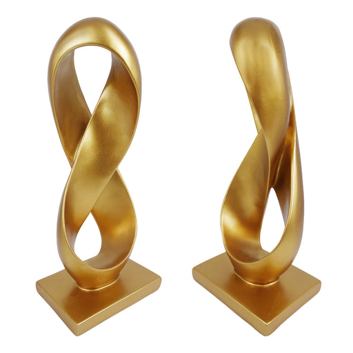 Abstract Sculpture Gold Home Decor