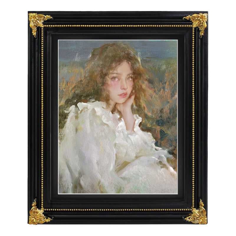 Vintage Picture Frames 8.5x11 Matted to 8x10 Image, Wall and Tabletop Picture Frames