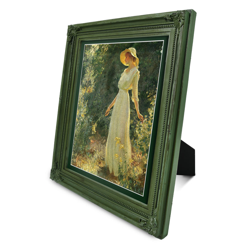 Vintage Picture Frames 8.5x11 Matted to 8x10 Image, Wall and Tabletop Picture Frames