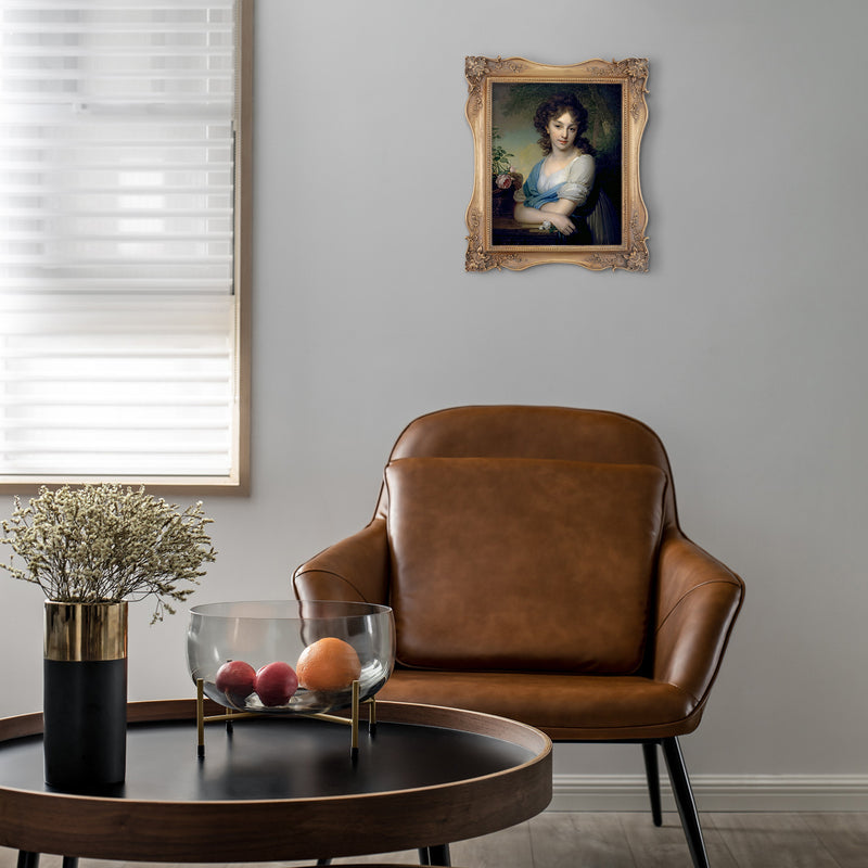 Bronze Picture Frames with Floral Corner Ornaments, Vintage Frames for Gallery Wall and Tabletop
