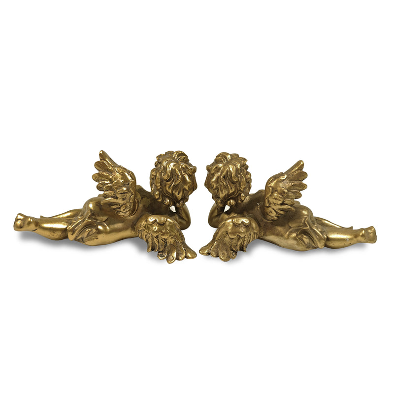 Gold cherub tealight candle holders, perfect for creating a balanced and harmonious display.