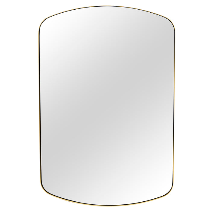 Gold Mirror 24x36 Bathroom Mirror for Vanity, Arched Accent Mirrors for Wall Decor