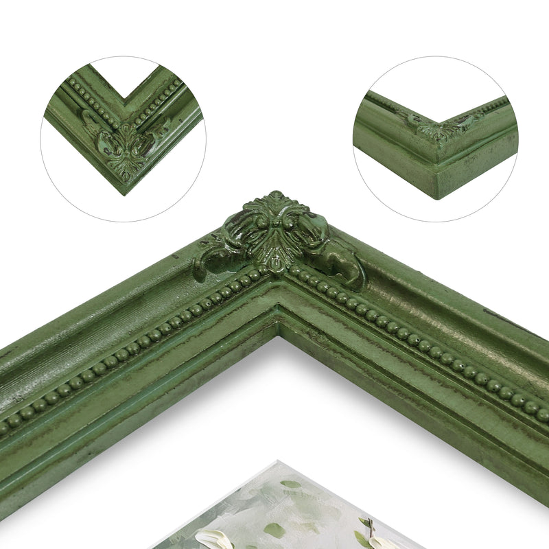 11x14 Picture Frame with Mat for 8 x 10 Image, Vintage Picture Frames for Wall and Tabletop