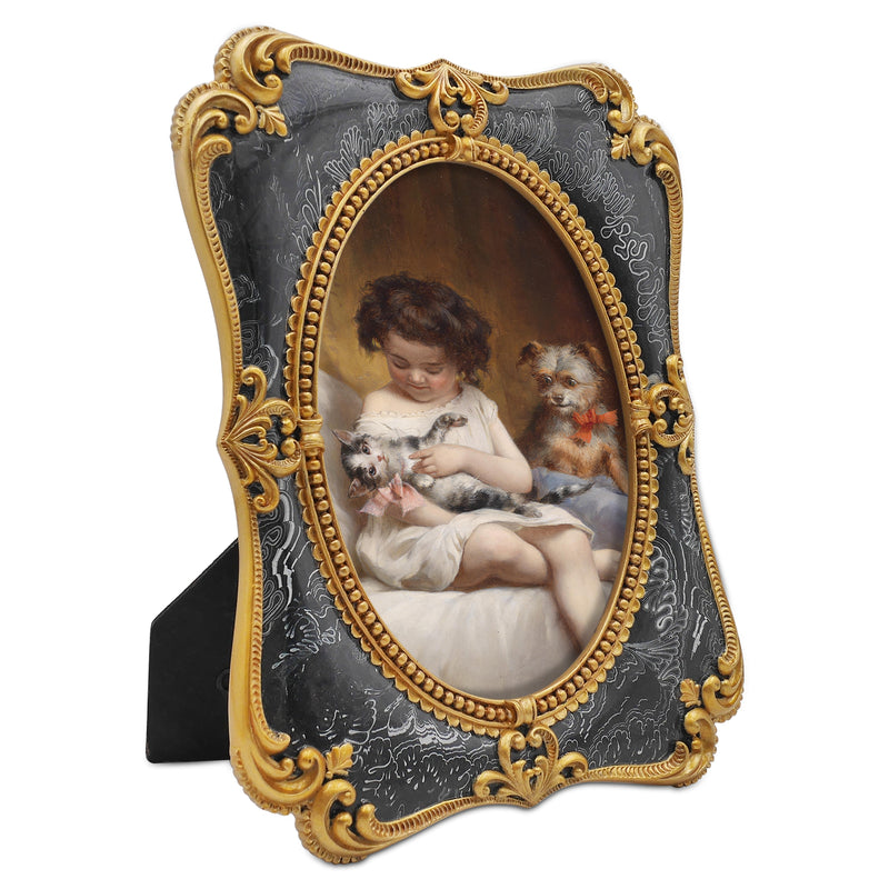 Victorian Picture Frames for Oval Photo, Wall & Tabletop Decor