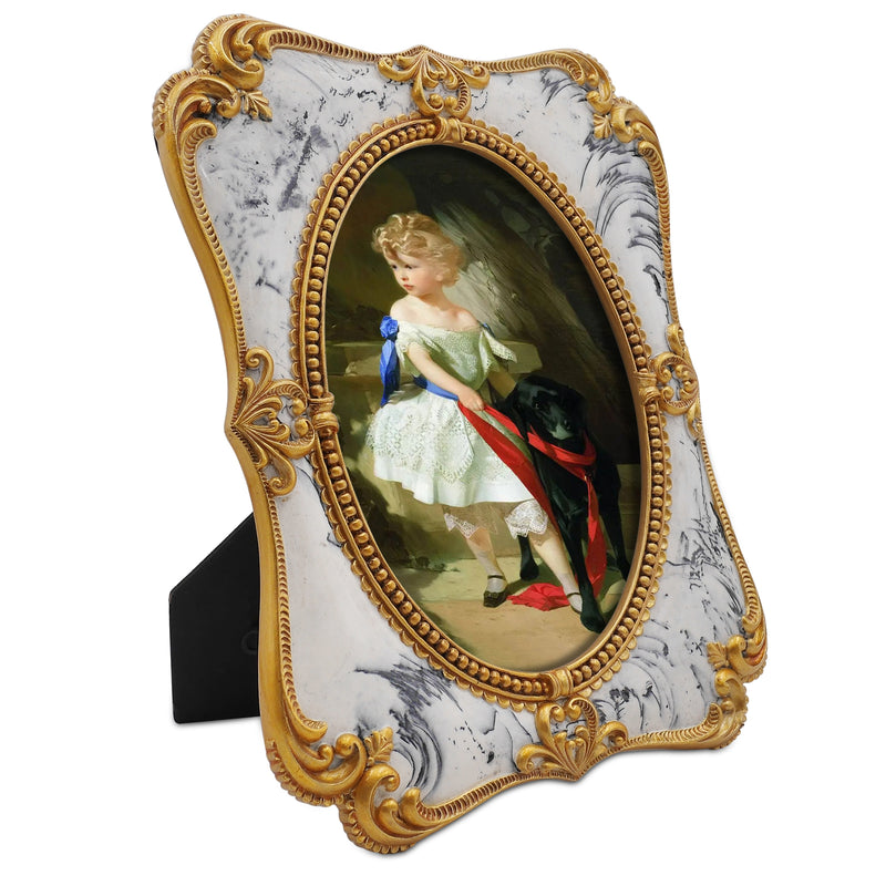 Victorian Picture Frames for Oval Photo, Wall & Tabletop Decor