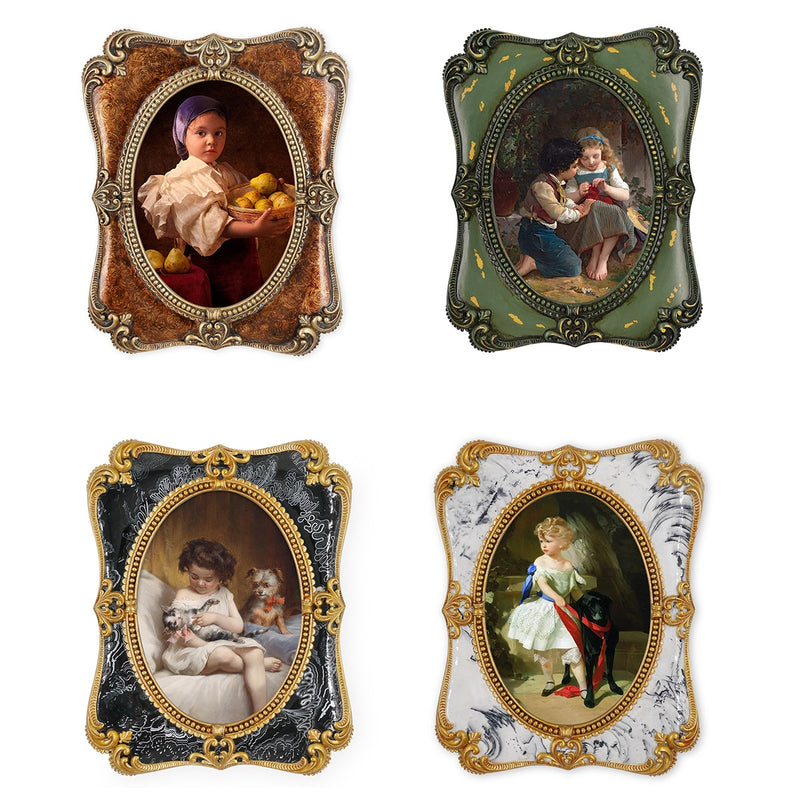 Victorian Picture Frames for Oval Photo, Wall & Tabletop Decor