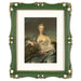 An 11x14-inch picture frame with a mat for an 8x10-inch photo, featuring sculpted edges and decorative accents in a hand-painted antique style finish.