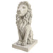 13'' Tall Sandstone Finish Lion Sculptures for Home Decor