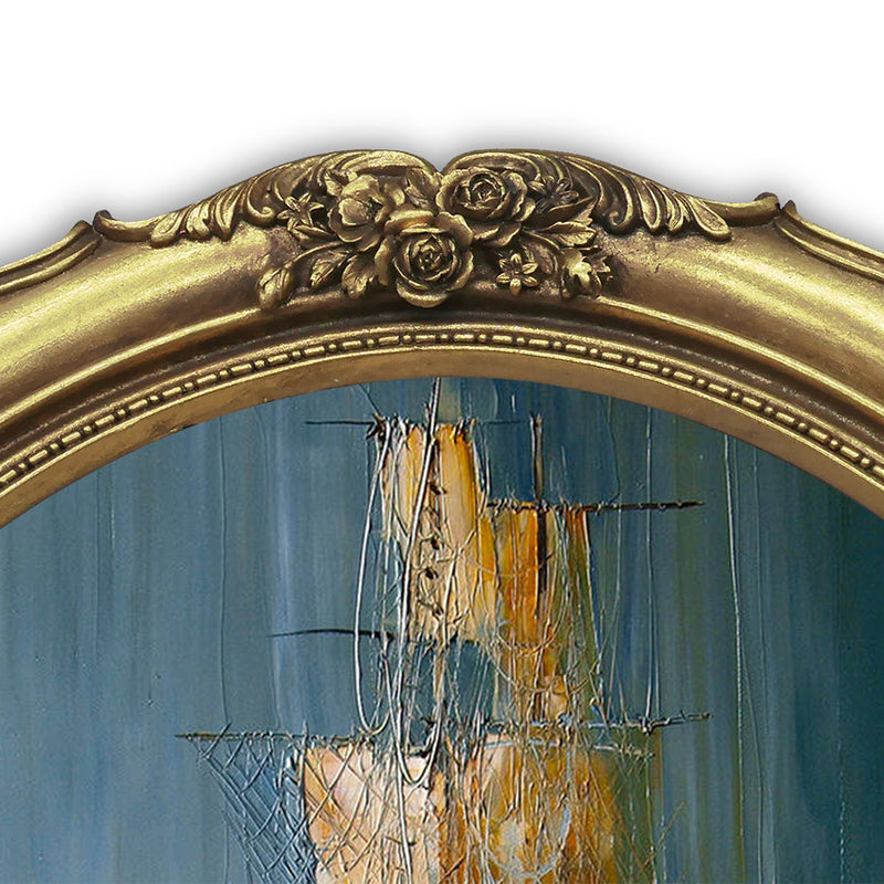 Oval Picture Frames with Roses Carvings, Wall and Tabletop Photo Frame, Vintage Victorian Home Decor