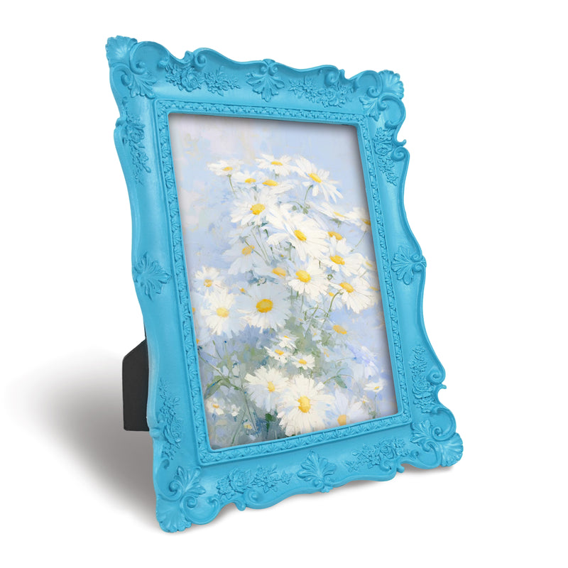 Victorian Picture Frames 4x6 / 5x7, Vintage Ornate Photo Frames for Wall and Tabletop, Antique Style Decor