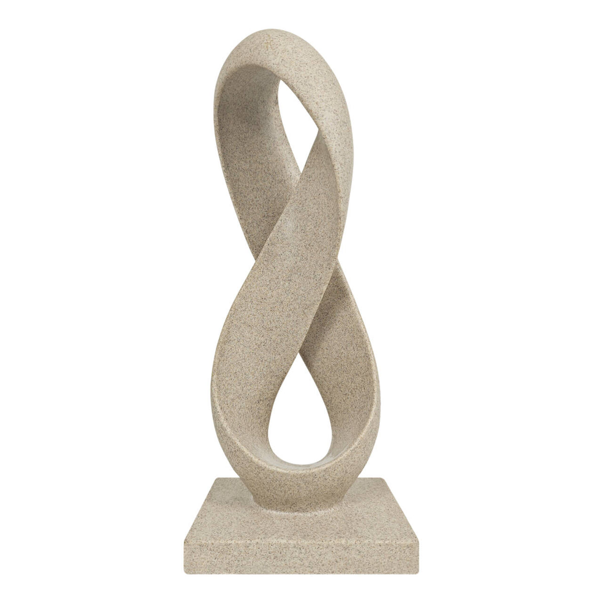 Abstract Infinity Loop Sculpture 14.5'', Modern Minimalist Decor ...