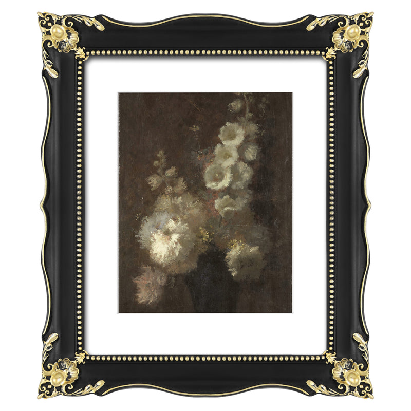 Vintage-Inspired Picture Frame 11x14 with White Mat for 8x10, Gallery Wall and Tabletop Poster Frame