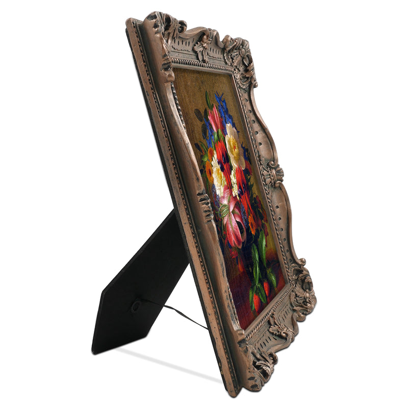 Ornate Picture Frames for Wall and Tabletop Display, Decorative Resin Frame with Mat