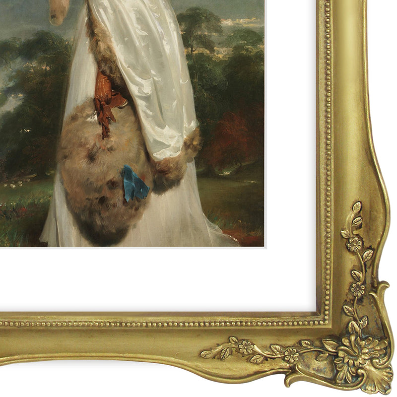Vintage Picture Frame with Floral and Beaded Detailing, Antique Style Gallery Wall and Tabletop Frame