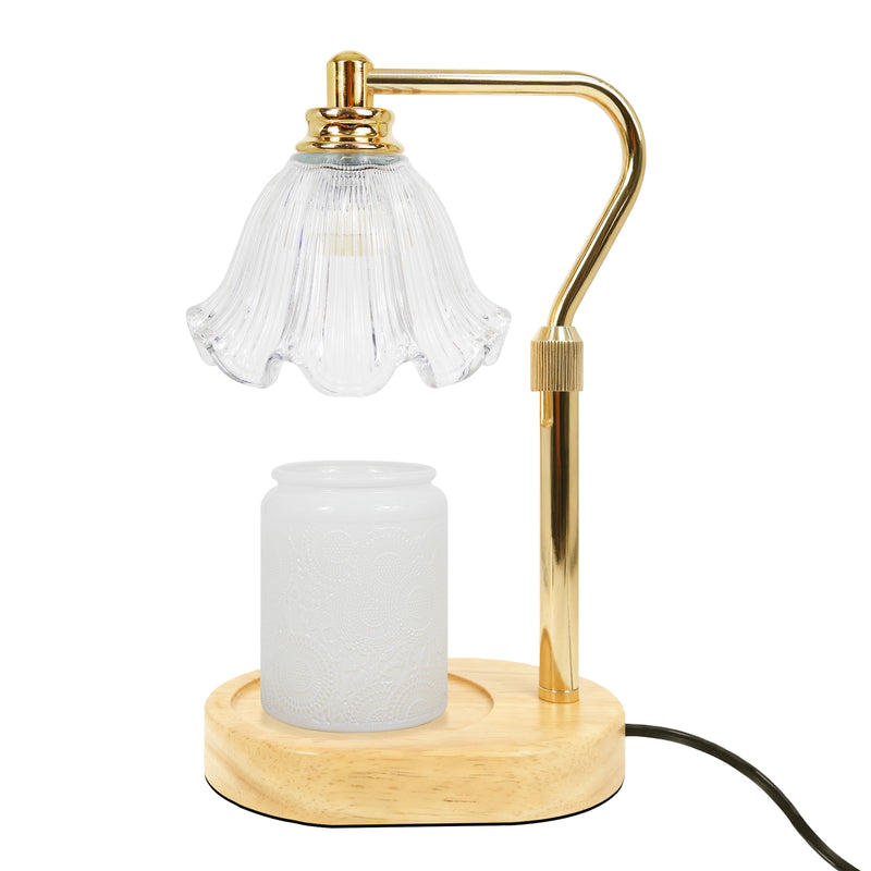 Candle Warmer Lamp with Dimmable Light, Flameless Candle Melter for Home and Office Décor, Gift for Candle Lovers, Includes 2 Bulbs