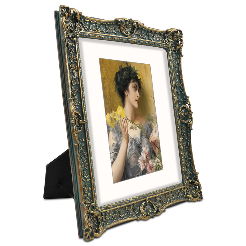 Vintage 8x10 Frame w/ Mat for 5x7 Picture Classic Design