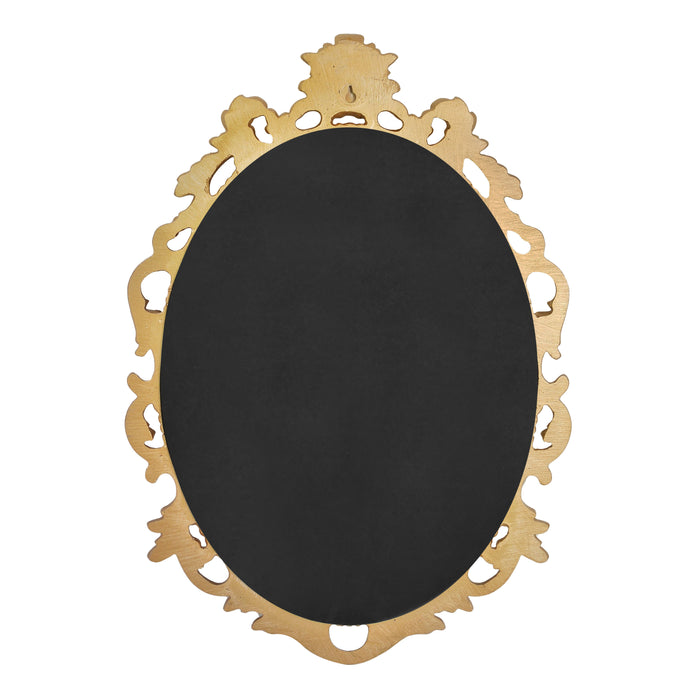 Vintage Wall Mirrors 16'' x 24'', Oval Mirror with Scroll Design for Entryways Living Room Bedroom