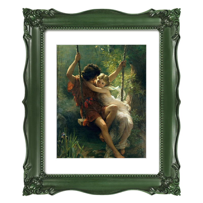 Vintage-Inspired Picture Frame 11x14 with White Mat for 8x10, Gallery Wall and Tabletop Poster Frame