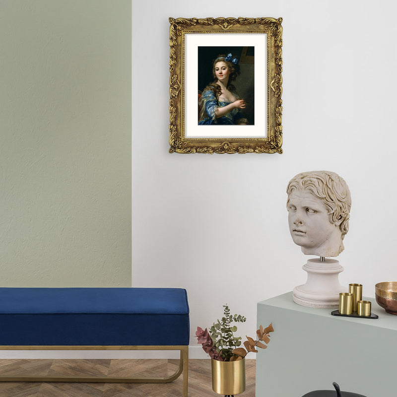 Gold Wall and Tabletop Picture Frame, Classic Resin Frame for  8 by 10 Photo