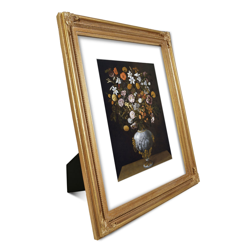 11x14 Picture Frame with Mat for 8 x 10 Image, Vintage Picture Frames for Wall and Tabletop