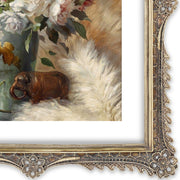 Gold vintage 11x14 picture frame with ornate floral lattice pattern for wall and tabletop display, hand-painted resin