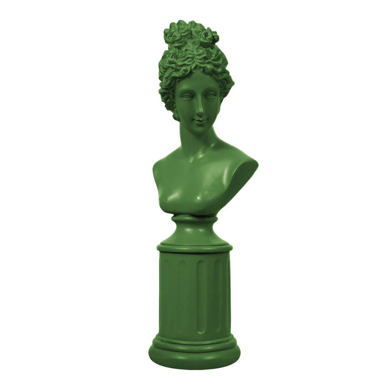 Modern Classical Female Bust Statue, 12.5'' Tall Lady Figure Sculpture for Shelf Desk Coffee Table, Vintage Home Living Room Wedding Bridal Shower Décor