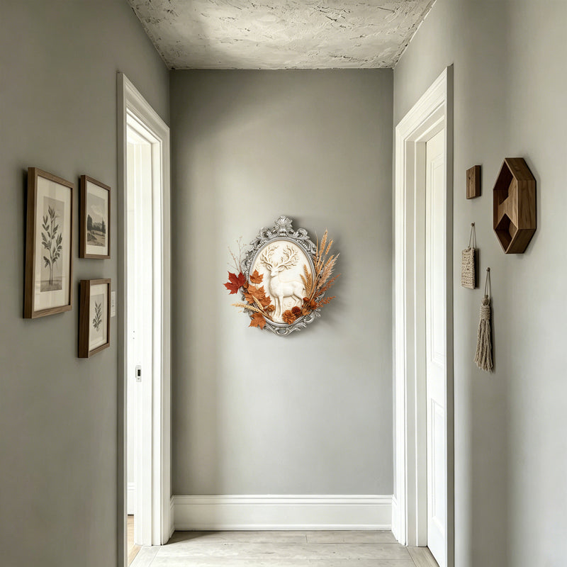 Antique Silver Ornate Frame 13x18 in, 10x13.5 Oval Opening, Vintage Style Open Back Resin Frame for DIY Crafts, Canvas Art, Wall Decor