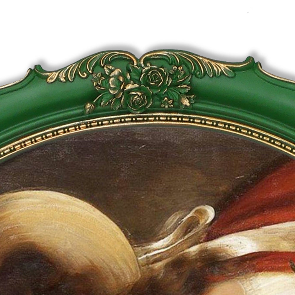 Oval Vintage Picture Frame with Rose Carvings, 8x10 & 11x14