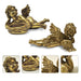 Gold cherub tealight candle holders, perfect for creating a balanced and harmonious display.