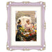 An 11x14-inch picture frame with a mat for an 8x10-inch photo, featuring sculpted edges and decorative accents in a hand-painted antique style finish.