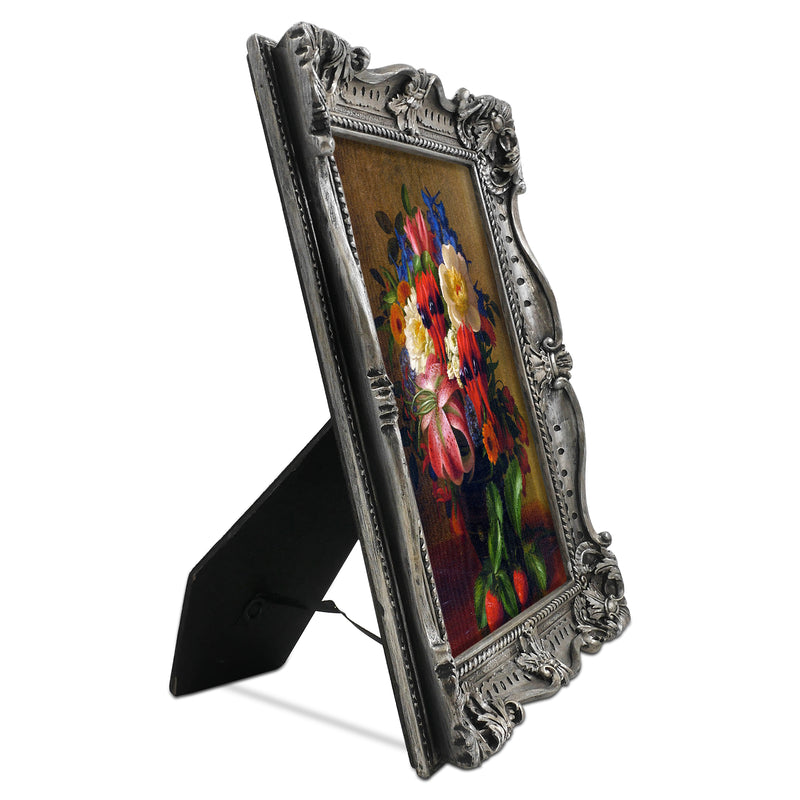 Ornate Picture Frames for Wall and Tabletop Display, Decorative Resin Frame with Mat