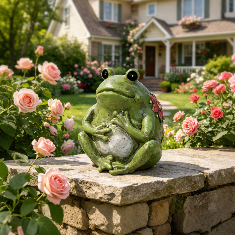 Forg Sculptures Decor for Patio Table Porch Deck Pathway Yard Balcony, Housewarming Gardening Gifts