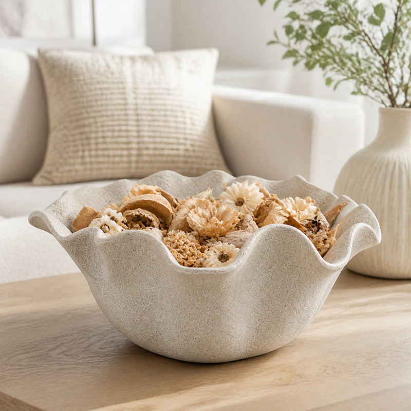 Decorative Catchall Bowls, Living Room Coffee Table Decor Entryway Console Center Pieces, 12.5 x 5.5 inch