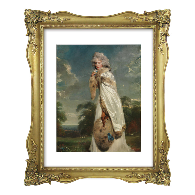 Vintage Picture Frame with Floral and Beaded Detailing, Antique Style Gallery Wall and Tabletop Frame