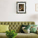 An 11x14-inch picture frame with a mat for an 8x10-inch photo, featuring sculpted edges and decorative accents in a hand-painted antique style finish.