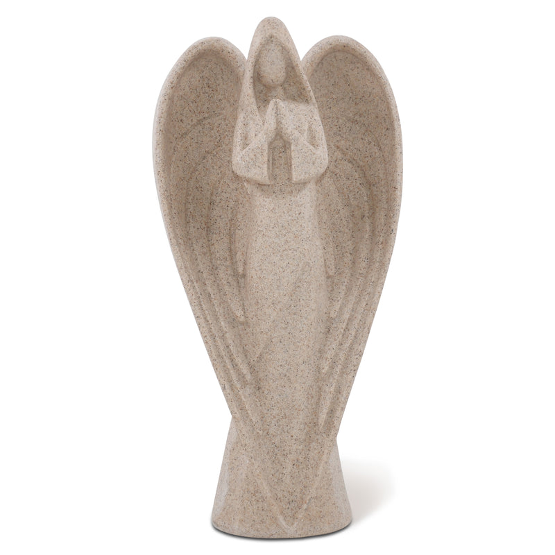 9'' Praying Angel Statuette Beige Angel Sculpture for Home & Garden Decor