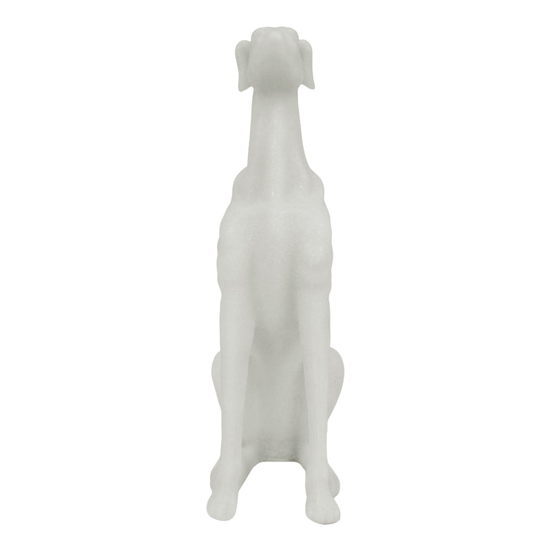 Classic Greyhound Sculpture, Dog Statue for Hallway Entryway Decor, Elegant Decorative Accent, 14.5x7 inches