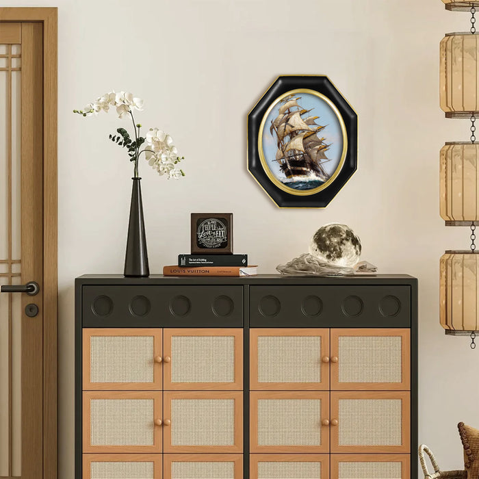 octagon black picture frames vintage decor accents