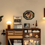 octagon shaped black picture frames gallary wall display