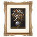 An ornate bronze picture frame with floral carvings around the border, designed for an 11x14 poster.