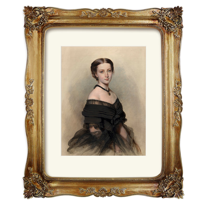 Vintage Picture Frame 11x14 Matted to 8x10 for Wall and Tabletop Display, Hand-Painted Brushed Gold Finish