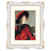 An 11x14-inch picture frame with a mat for an 8x10-inch photo, featuring sculpted edges and decorative accents in a hand-painted antique style finish.