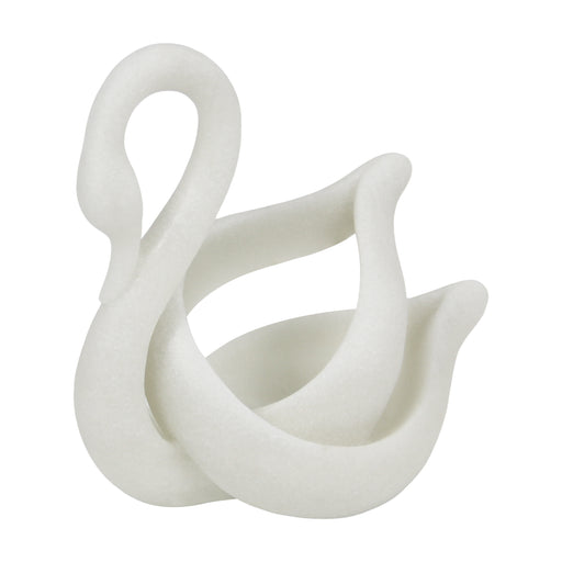 Black, Gold, White & more — Modern Abstract Swan Statue, 8 inch