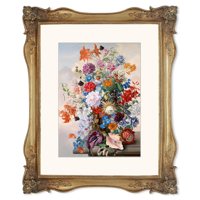 Vintage Picture Frames with Floral Corner Ornaments