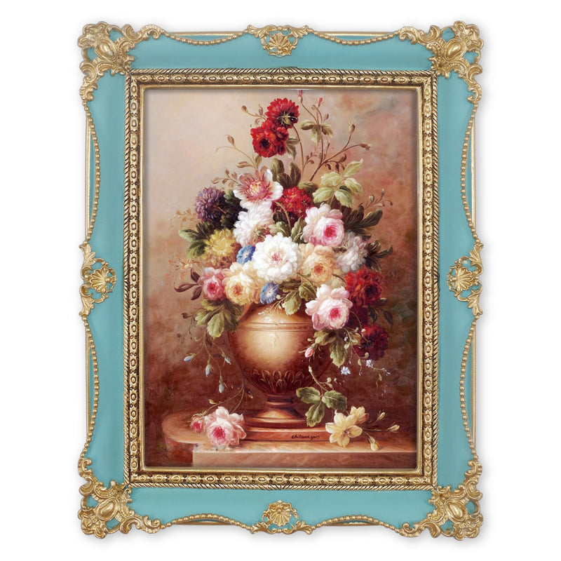 Antique Picture Frames with Flower Embossed Wedding Anniversary Gifts