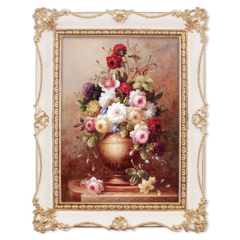 Antique Picture Frames with Flower Embossed Wedding Anniversary Gifts