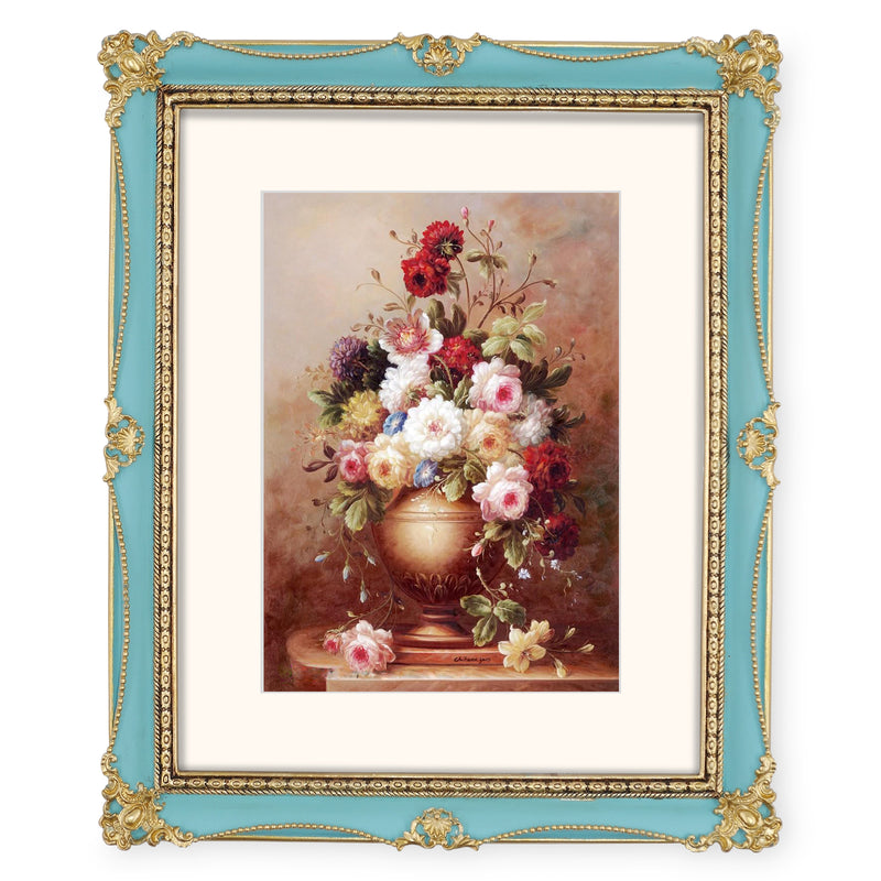 Antique Picture Frames with Flower Embossed Wedding Anniversary Gifts