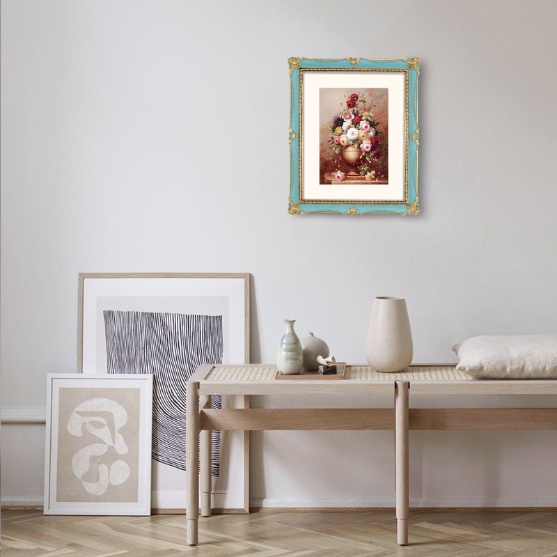 Antique Picture Frames with Flower Embossed Wedding Anniversary Gifts