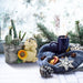 A beige and gray resin hedgehog planter with a sunflower decoration, designed for home garden decor.